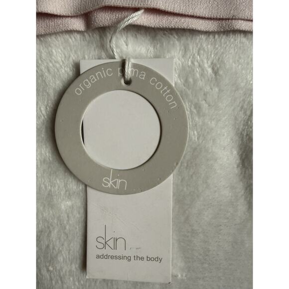 Skin Worldwide Organic Pima Cotton Gracelynne Bralette Size XS Pearl Pink NWT - Picture 5 of 7